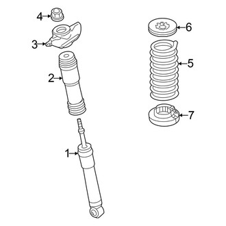 Mitsubishi OE - Rear Suspension - Shocks & Components (ES / SE / SEL AWD)