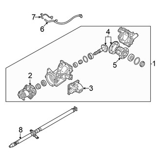 Mitsubishi OE - Rear Suspension - Axle & Differential (ES / SE / SEL AWD)