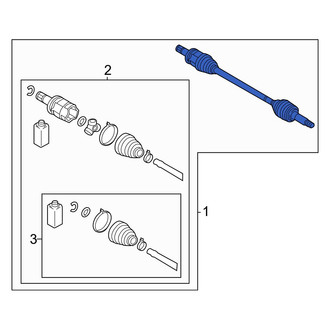 Mitsubishi OE - Rear CV Axle Assembly
