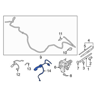 Mitsubishi OE - Rear Liftgate Washer Hose