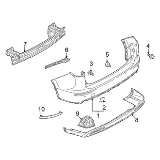 Mitsubishi OE - Rear Bumper - Bumper & Components