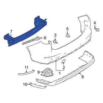Mitsubishi OE - Rear Bumper Impact Bar