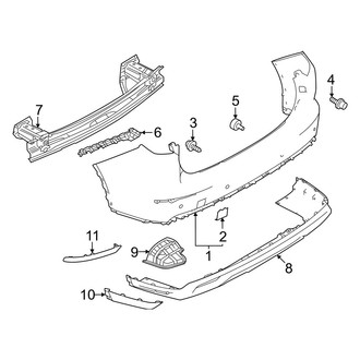 Mitsubishi OE - Rear Bumper - Bumper & Components