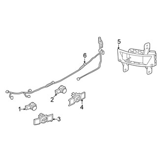 Mitsubishi OE - Rear Bumper - Electrical Components