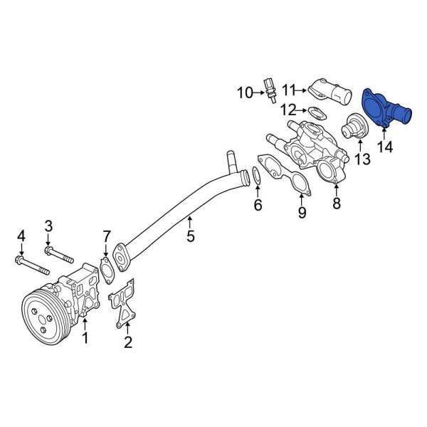 Engine Coolant Thermostat Housing