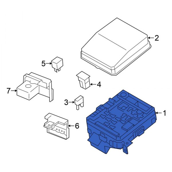 Mitsubishi OE 8565A266 Outer Fuse and Relay Center