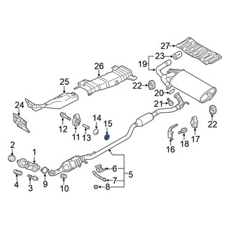 Mitsubishi OE - Exhaust System Hanger Nut