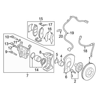 Mitsubishi OE - Front Suspension - Brake Components