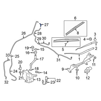 Mitsubishi OE - Windshield Washer Hose Connector