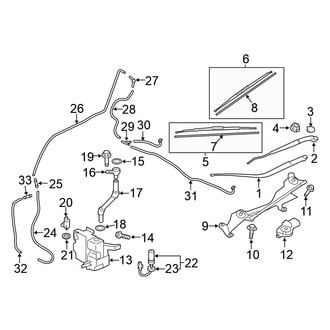 Mitsubishi OE - Windshield - Wiper & Washer Components