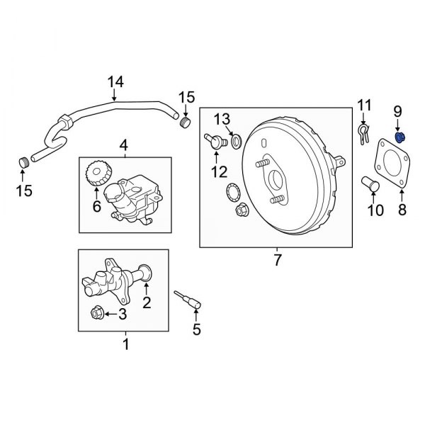 Power Brake Booster Nut