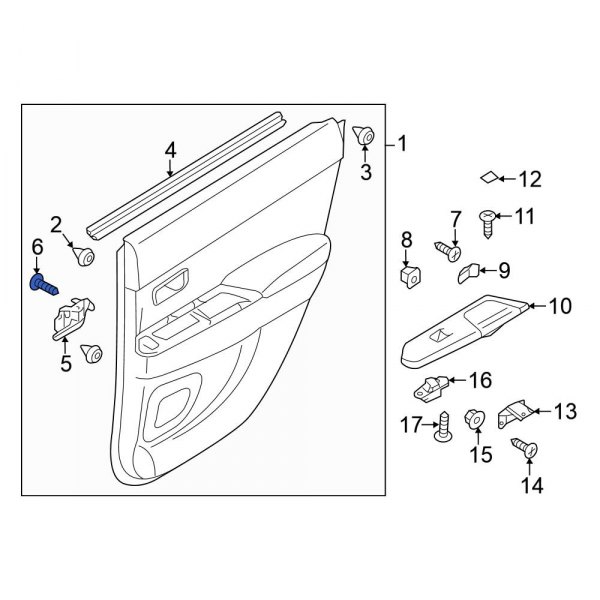 Interior Door Handle Screw