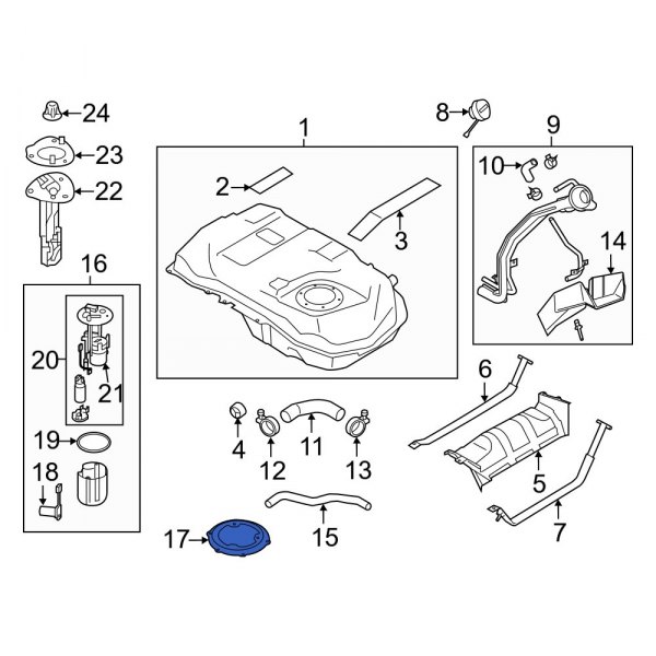 Fuel Tank Vent Hose Clamp