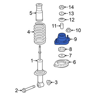 Mitsubishi OE - Rear Suspension Shock Absorber Mount
