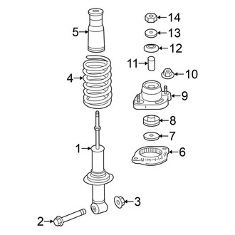 Mitsubishi OE - Rear Suspension - Struts & Components (4WD)