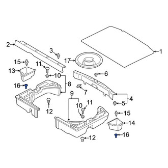 Mitsubishi OE - Liftgate Trim Scuff Plate Grommet
