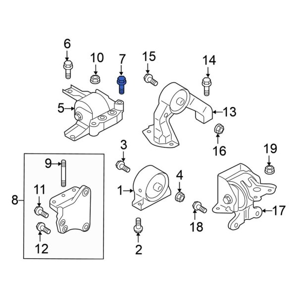 Engine Mount Bolt