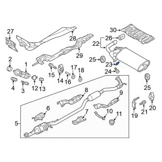 Mitsubishi Eclipse Cross OEM Exhaust Parts | Systems, Tips, Pipes ...