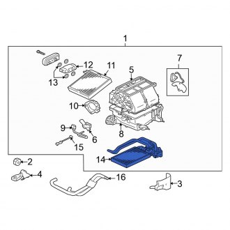 Mitsubishi Oe Mitsubishi Endeavor 07 Air Conditioner Heater Evaporator Heater Components