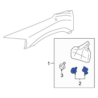 Mitsubishi OE - Front Mud Flap Clip