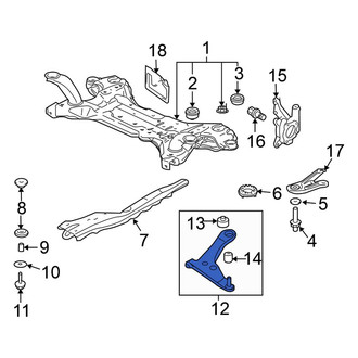 Mitsubishi OE - Rear Lower Rearward Suspension Control Arm