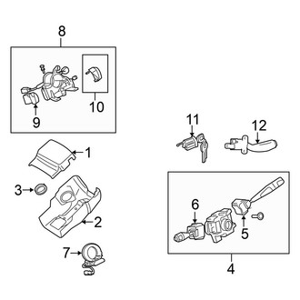 Mitsubishi OE - Steering Column - Shroud, Switches & Levers (LS / SE)