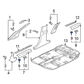 Mitsubishi OE - Roof Insulator Clip