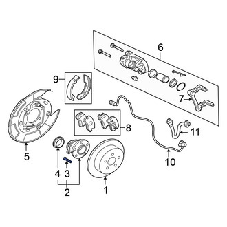 Mitsubishi OE - Rear Wheel Lug Stud