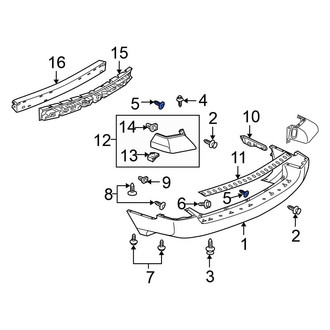 Mitsubishi OE - Rear Bumper Cover Cap
