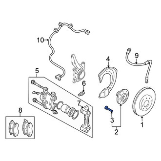 Mitsubishi OE - Front Wheel Lug Stud