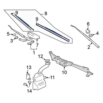 Mitsubishi OE - Left Wiper Blade