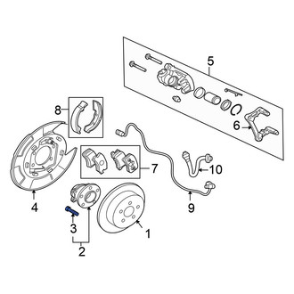 Mitsubishi OE - Rear Wheel Lug Stud