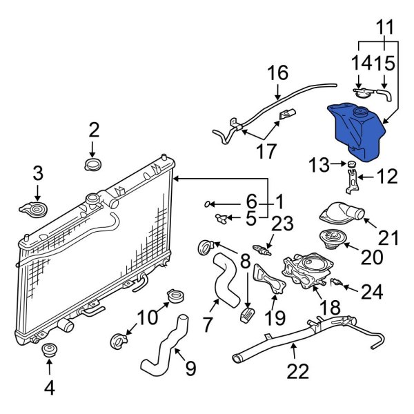 Engine Coolant Reservoir