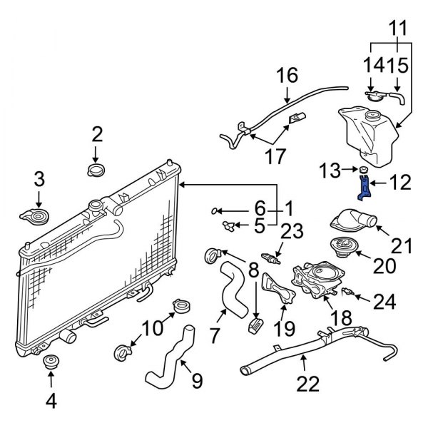 Engine Coolant Reservoir Bracket