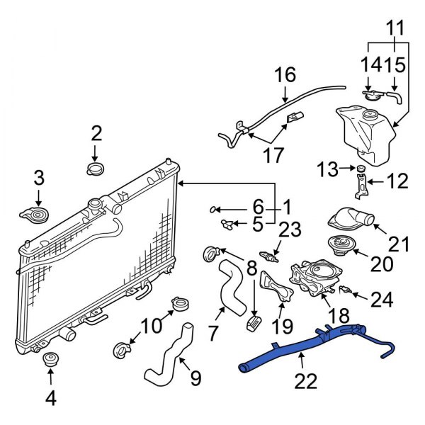 Engine Coolant Pipe