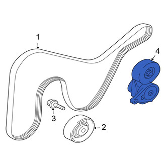 Mitsubishi OE - Accessory Drive Belt Tensioner Assembly