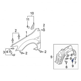 Mitsubishi Mirage Grille Brackets & Hardware — CARiD.com