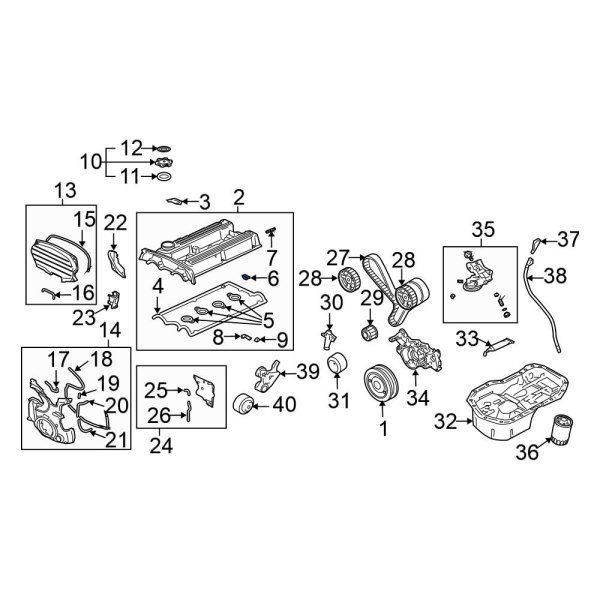 Engine Valve Cover Washer Seal