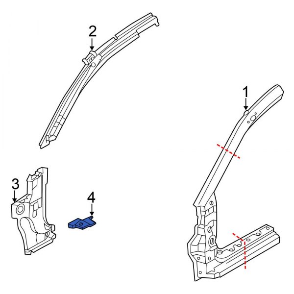 Body A-Pillar Reinforcement Insulator