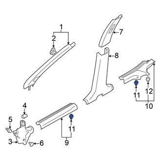 Mitsubishi OE - Roof Insulator Clip