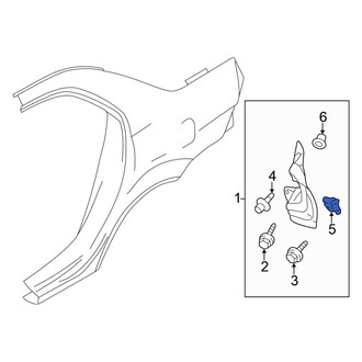 Mitsubishi OE - Quarter Panel Splash Shield Grommet