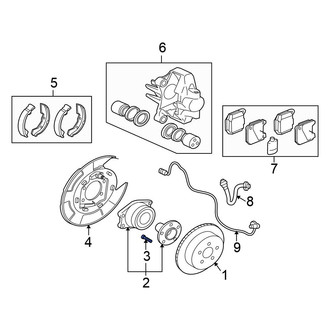 Mitsubishi OE - Rear Wheel Lug Stud