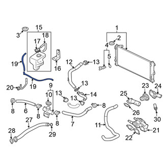 Mitsubishi OE - Engine Coolant Reservoir Hose
