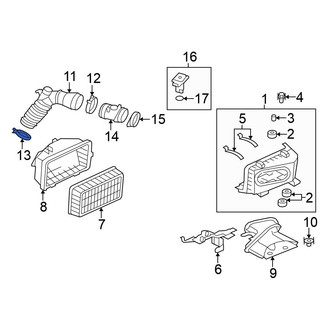 Mitsubishi OE - Lower Engine Air Duct Clamp