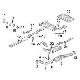 Mitsubishi OE - Exhaust System - Exhaust Components