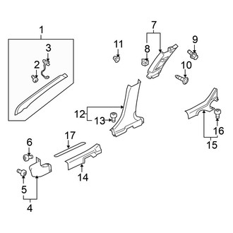 Mitsubishi OE - Pillars, Rocker & Floor - Interior Trim