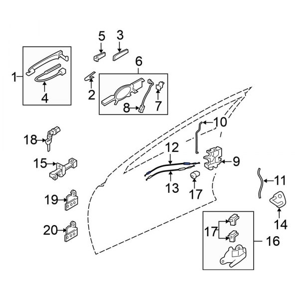 Door Latch Cable