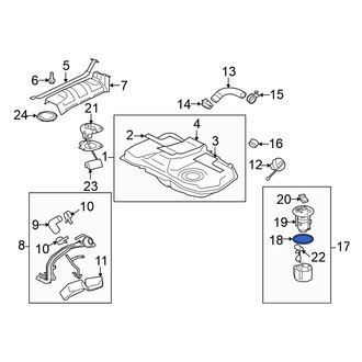 Mitsubishi OE - Fuel Pump Tank Seal