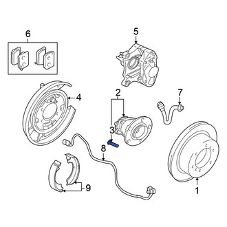 Mitsubishi OE - Rear Wheel Lug Stud