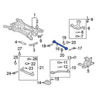 Mitsubishi OE - Rear Lower Rearward Suspension Control Arm